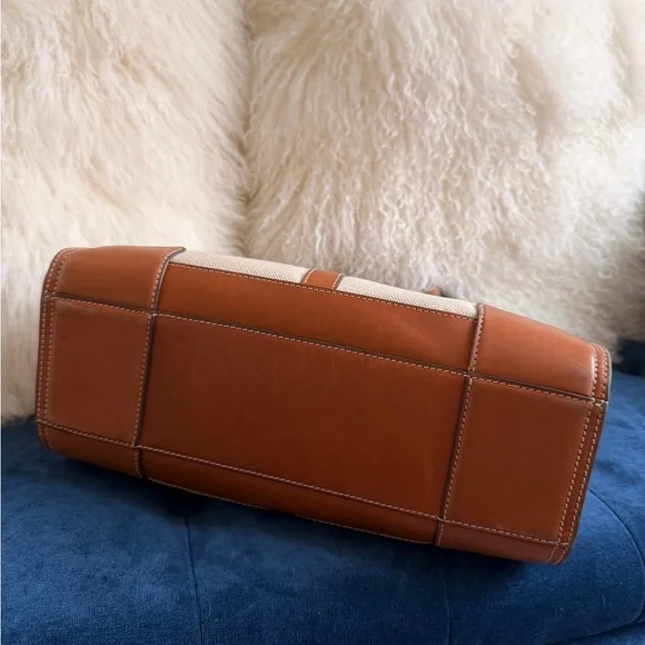 Tory Burch ELLA CANVAS QUADRANT MINI TOTE bag - Picture 5 of 8